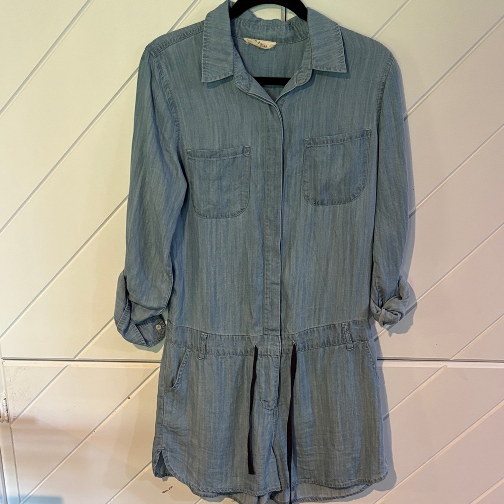 Elan small Light Blue Denim romper